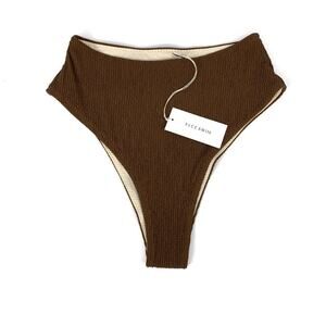NWT ELCE SWIM Bowie Bikini Bottom Cacao M